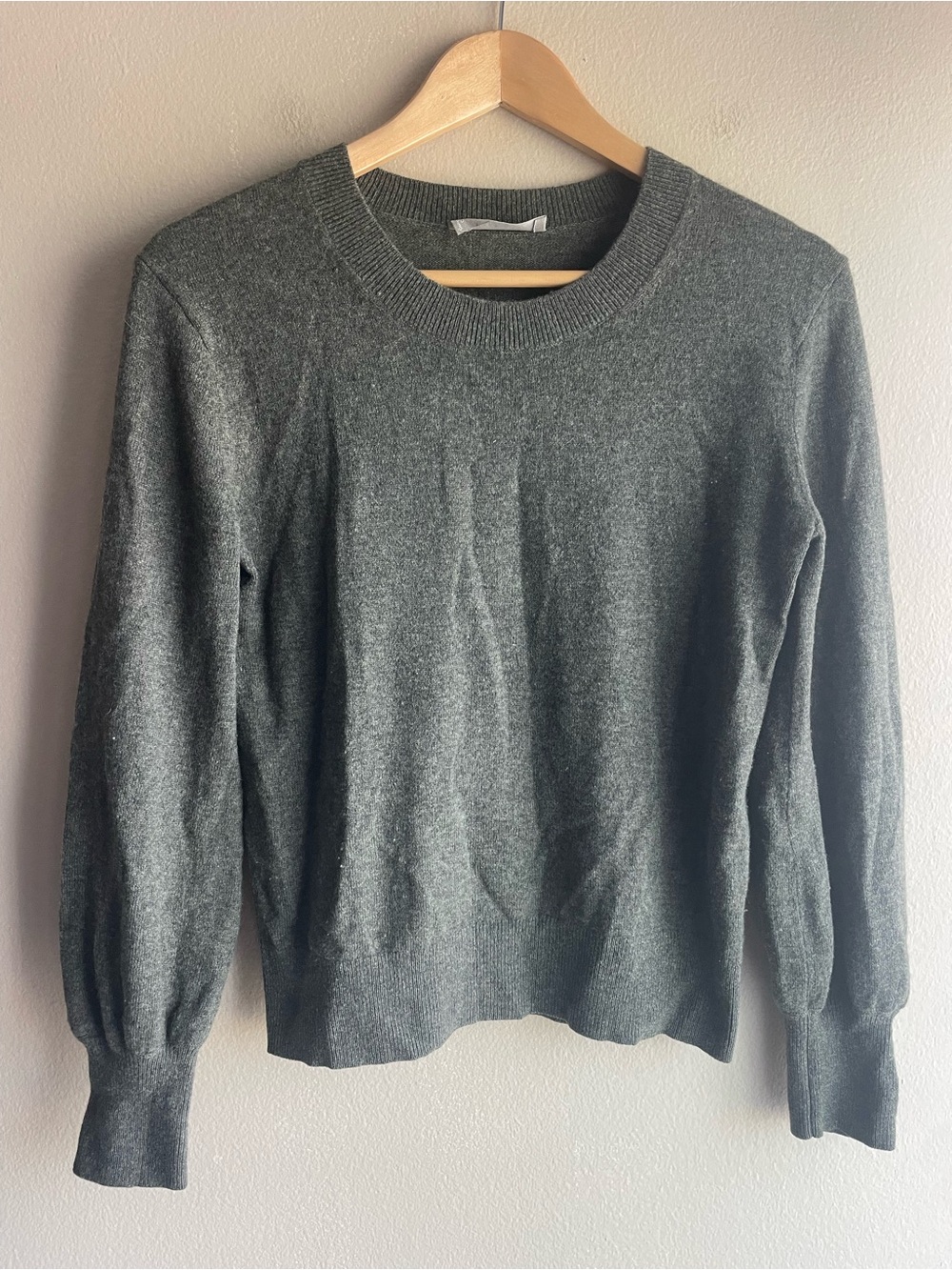 Everlane Women's Cashmere Green Crewneck Sweater Size Small